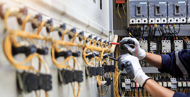Professional Electrician technician working in Watford City, ND